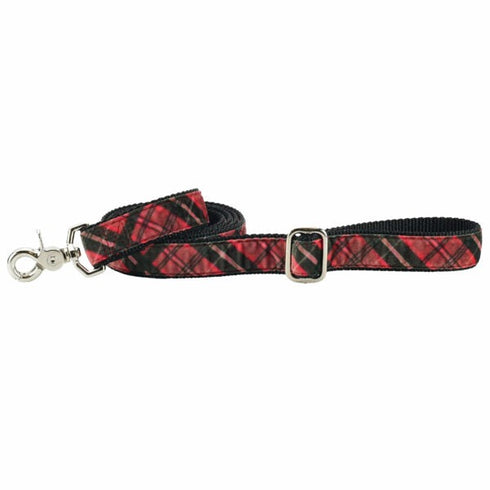 2Hounds Design Classic Winter Plaid Velvet Dog Leash 6' - Poudre Pet & Feed Supply 3